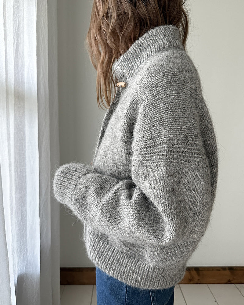 VALEN PARIS™| Cardigan uni à col montant et boutons en corne